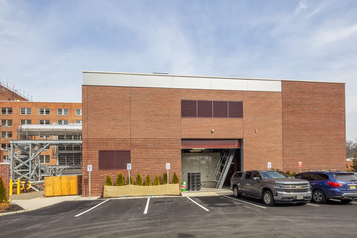 Morristown Medical Center 4.6 MW Gas turbine CHP plant, Morristown NJ Gas Turbine Building